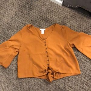 Rusty orange blouse